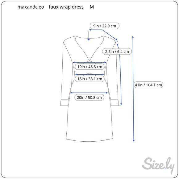 maxandcleo Retro Faux Wrap Striped Dress Ruching Detailing Modest Stretchy sz M - Picture 9 of 9